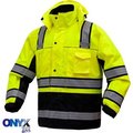 Gss Safety GSS Safety 8505 3-In-1 Waterproof Parka, Class 3, Lime/Black, 3XL 8505-3XL